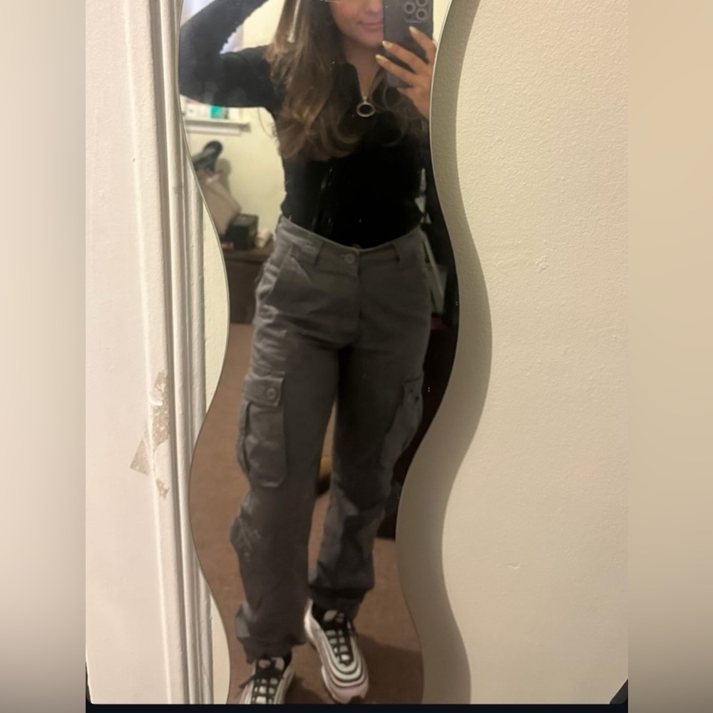 Gray Cargo Pants